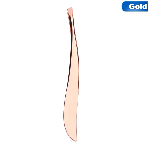 5 color Colorful New Arrival Professional Stainless Steel Tweezer Eyebrow Face Nose Hair Clip Remover Tool Banana Clip