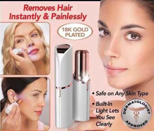 Top design Mini Electric Epilator Lipstick Facial Hair Remover facial cleaner free shipping easy portable machine