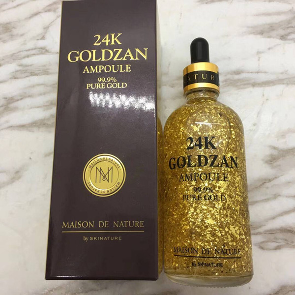 2018 Skinature 24k Goldzan Ampoule Face Cream Moisturizing 24 K Gold Creams & Moisturizers 24K Gold Essence Serum New Face Skin Care
