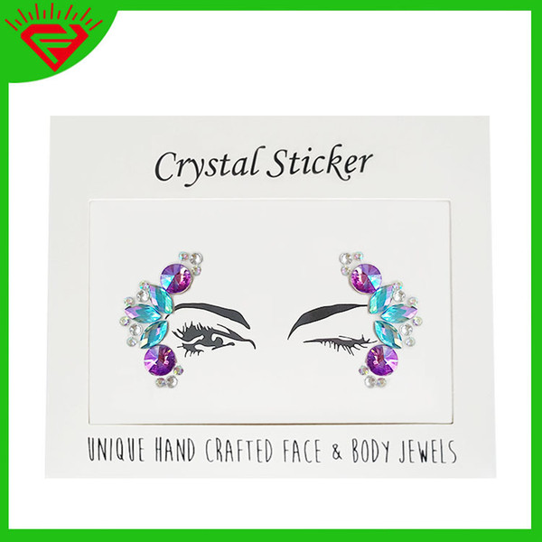 2019 Decent art sparkle gem tattoo decal women's dance party USES DIY eyelet crystals to temporarily decorate a plaster cast