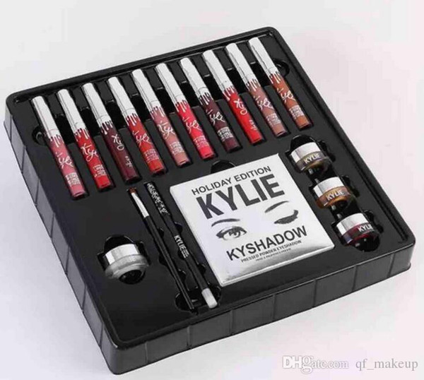 HOT KyLee Office Sudio TimeOffice Makeup Train Cases holiday big box kylie lip gloss eye shadow suit