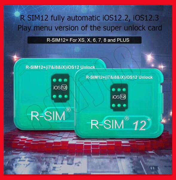 R-SIM12+ fully automatic ios12.2,iOS12.3 pop-up menu version of the super unlock cards for iPhone XS, X, 6, 7, 8 andPLUS