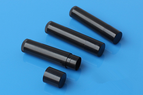 wholesale 100pcs/pack 5ml Cosmetic Empty Chapstick Lip Gloss Lipstick lip Balm Tube Caps Container Black color Lipstick DIY tool