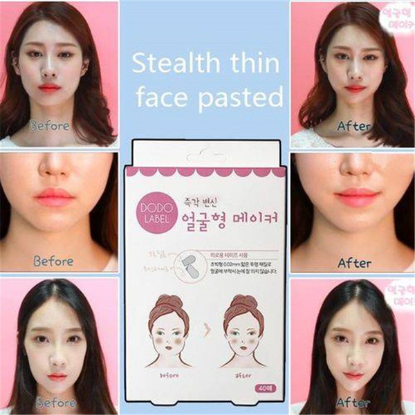 Face Lifting Patch Invisible Artifact Sticker Lift Chin Thin Face Adhesive Tape Make-up Face Lift Tools 40PCS/Box BT028