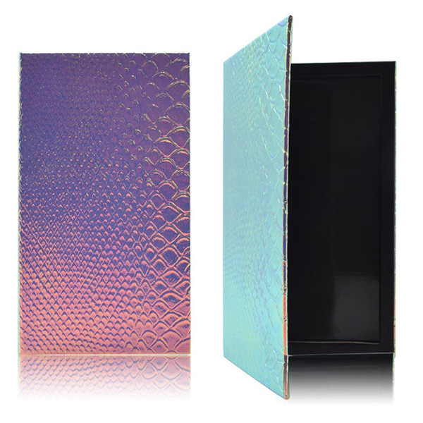 DIY Color Changeable Makeup Box 3.9*3.9*0.39 inch Fish-Scale Patterns Refill Palette Empty Magnetic Palette Eyeshadow Powder Foundation