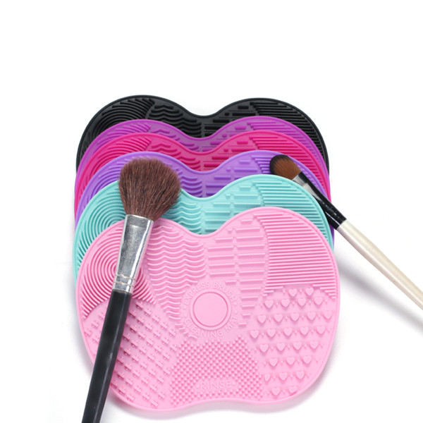 1pc Silicone Makeup Brush Cleaner Pad Make Up Washing Gel Cleaning Mat Hand Tool Foundation Brush Board