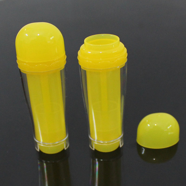 100pcs/lot 5g Empty lip balm tubes 5ml Diy lipstick container lipgloss tube cosmetic packing wholesales/retail yellow