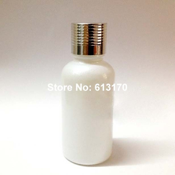 30ml 1OZ White Glass Bottles with Silver screw Lids Essential Oil Dropper bottle, Empty Glass vials 50pcs/lot