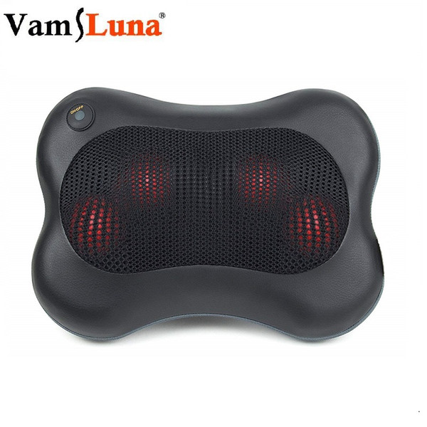 VamsLuna Shiatsu Back Neck Massager - Kneading Massage Pillow with Heat for Shoulders, Lower Back, Calf, Legs, Foot Home Care