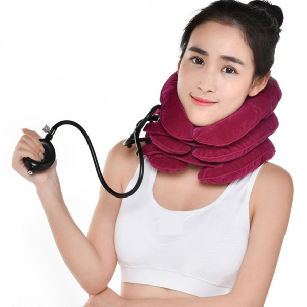 Neck Massager Air Cervical Neck Traction Soft Brace Device Head Back Shoulder Neck Pain Health Care