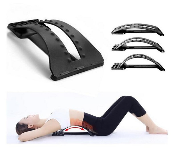 Multi-Level 4 Gear Back Stretcher Massage Fitness Equipment Stretch Relax Mate Stretcher Lumbar Support Spine Pain Relief Chiropractic