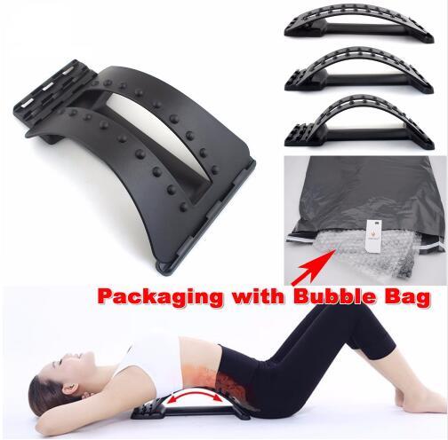 Back Massage Stretcher Stretching Magic Lumbar Support Waist Neck Relax Mate Device Spine Pain Relief Chiropractic