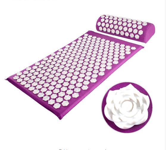 Massager Cushion Acupuncture Sets Relieve Stress Back Pain Acupressure Mat/Pillow Massage Mat Rose Spike Massage and Relaxation