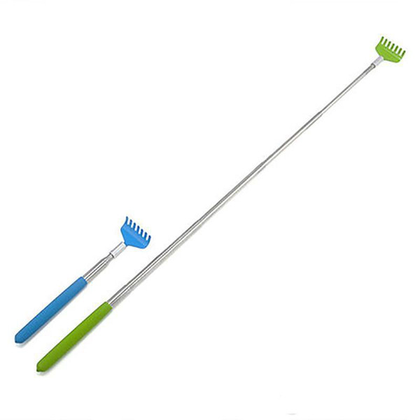 Tamax Stainless Steel Back Scratcher Telescopic Portable Adjustable Size Extend Itch Aid Scratch Tool With Soft Grip DHL