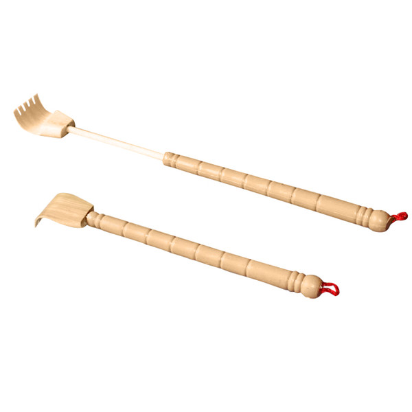 New Hot Extendable Back Scratcher Bamboo Wooden Telescopic Flexible Anti Itch Self Massager Claw Extender DC88