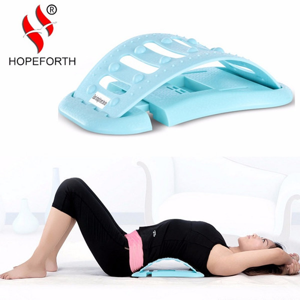 Hopeforth Mini Back Stretching Advice Massage Relaxation Stretcher Three Gear Back Massage Two colors blue and pink.