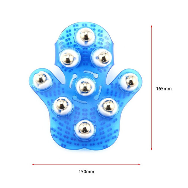 Roller Ball Body Massage Glove Muscle Pain Relief Relax Anti-Cellulite Massager For Hand Neck Back Shoulder Buttocks Health Care