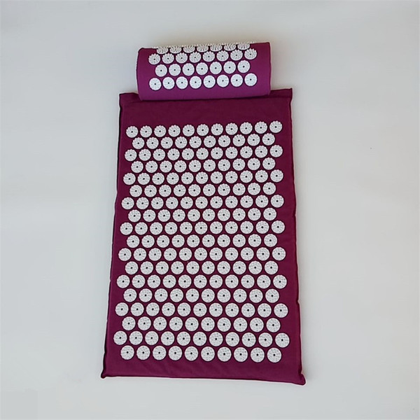 Cushion Shakti Mat Acupressure Relieve Back Body Pain Spike Mat Acupuncture Massage Mat with Pillow