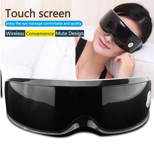 Health Electric Vibration Eye Massager Touch Display Eyes Care Fatigue Relieve Magnet Therapy Eye Care Massager