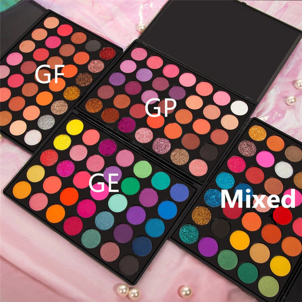 Wholesale M Makeup Glitter Eyeshadow 35GF 35GP 35GE 35V2 Palette35 Colors Eye shadow palette Glitter Shimmer Pallete Without Logo Support to