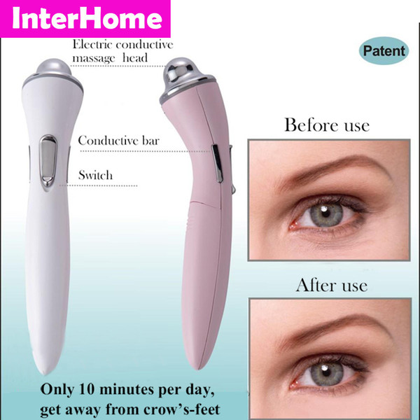 New Family Bio Microcurrent Eye Elf Beauty Machine Remove Eye Crow's-feet Wrinkles Black Rim Pouch and Skin pigmentation Eye Beauty Massager