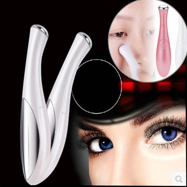 Electric Eye Massager Mini Eyes Wrinkle Dark Circles Removal Pen Anti Aging Massager Negative Ion Vibration Face Lifting Tool