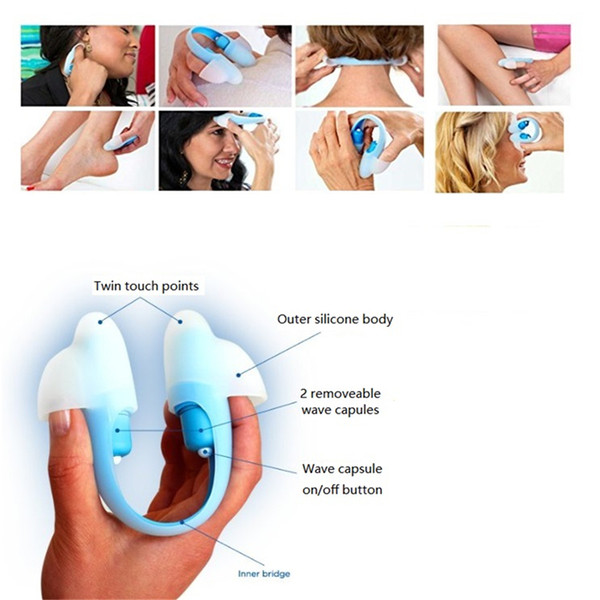 Face Skin Care U Touch Point Eye/Neck/Body Massager Mini Electric Handled Vibrating Stroker Low Frequency Neck Pain Relax