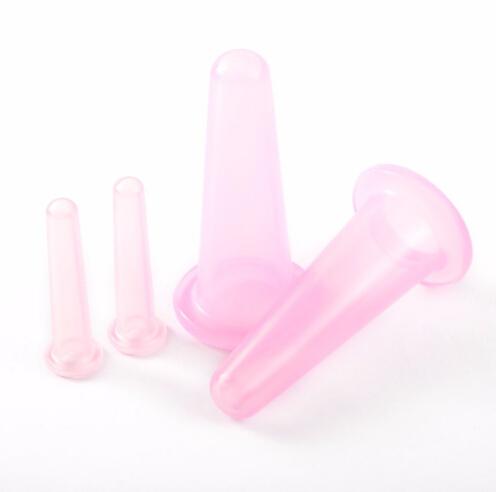 4PCS/set Body Silicone Cupping Cups Set For Face Neck Back Eyes Massage Vacuum Cans Massager Suction Cup Treatment