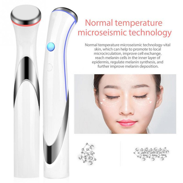 Electric Vibrator Eye Lip Massage Anti aging Wrinkle Face Massager Eyes Pouch Dark Circles Removal Skin Lifting Machine Eye Care C18112601