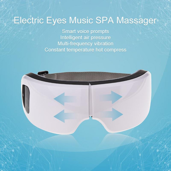 Wireless USB Intelligent Air Pressure Eye Massager Adjustable Electric Frequency Vibration Far Infrared Heating Function Eye Relax Massager