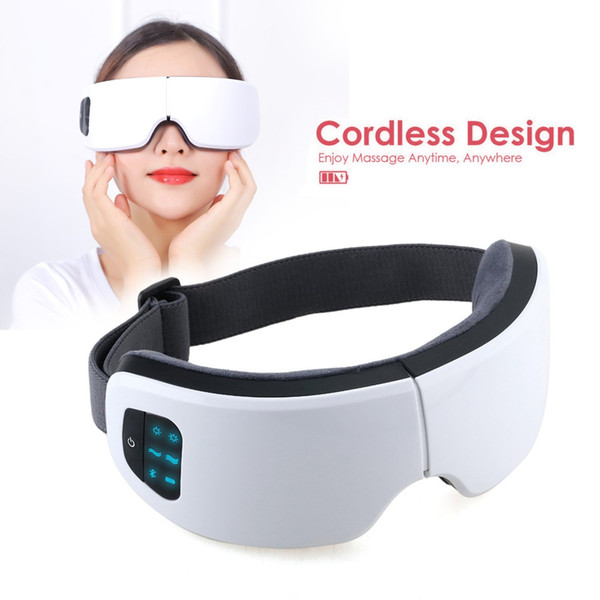 Wireless USB Intelligent Air Pressure Eye Massager Adjustable Electric Frequency Vibration Far Infrared Heating Eye Relax Massager