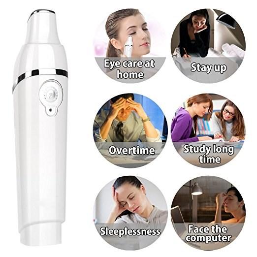 Eye Massager Heated Anions Import Sonic Vibration Facial Massager Relieves Fine Lines Puffiness and Dark Circle USB Recharg