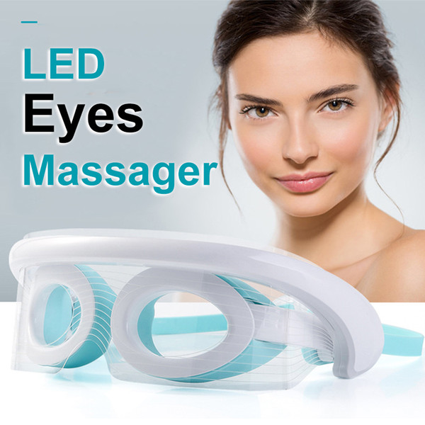 USB Control Electric Eye Massager Photon Rejuvenation LED Phototherapy Heating Therapy Massage Heated Goggles Anti Wrinkles Eye Care Device