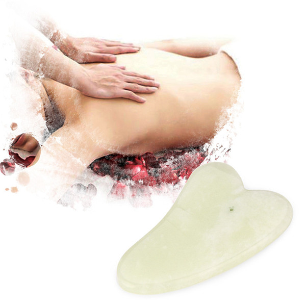 Natural Jade Guasha gua sha Board Scraching Facial Eyes Scraping Gua Sha SPA Massage Tool Health Care Beauty Massager