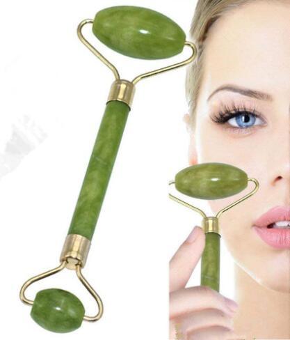 Face Massage Tamax 100% Natural Jade Roller Neck Slimming Portable Pratical Anti Wrinkle Healthy Facial Body Head Foot Beauty Tools free