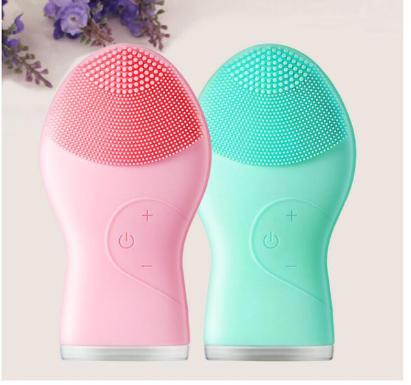 Sonic Silicone Facial Cleansing Brush USB Rechargeable Electric Silicone Face Brush Deep Cleansing Beauty Facial Brush