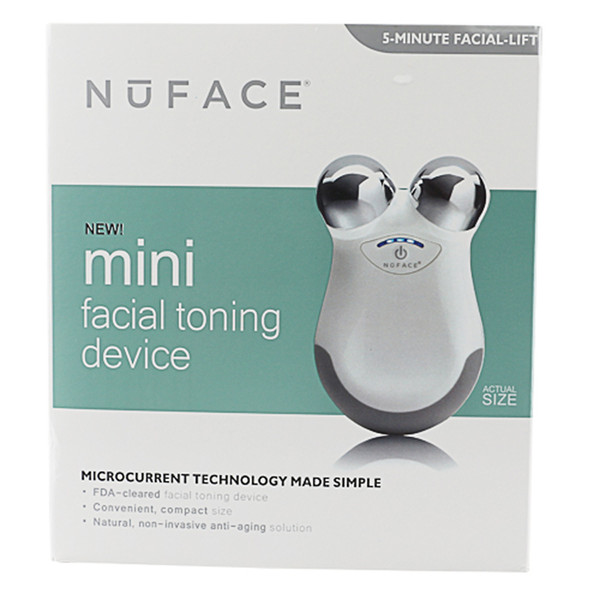 Nuface Mini Facial Massager Skin Care microcurrent Tools for Women Home Skin Firmness Face Sliming Device Sealed Box White PINK