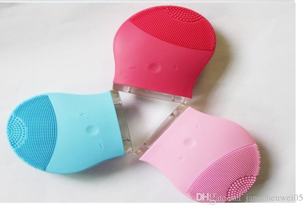 Sonic Silicon Deep Clean Facial Cleanser Vibration Cleaning Pulsating Brushes Electric Face Massager For Skin Care