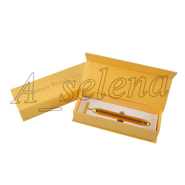 Hot Energy Beauty Bar 24K Gold Pulse Firming Massager Face Massager Facial Roller Massage Facial Body Massage & Relaxation With Boxes