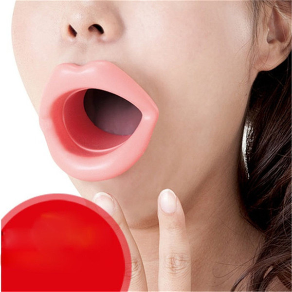 3 colors Silicone Rubber Face Slimmer Exerciser Lip Trainer Oral Mouth Muscle Tightener Anti Aging Wrinkle Chin Massager Care 0607022