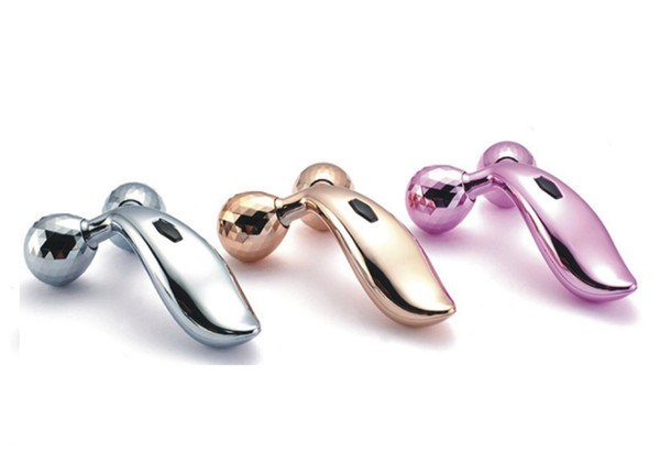 3D Roller Massager 360 Rotate Silver Thin Face Full Body Shape Massager Lifting Wrinkle Remover Facial Massage Relaxation Tool