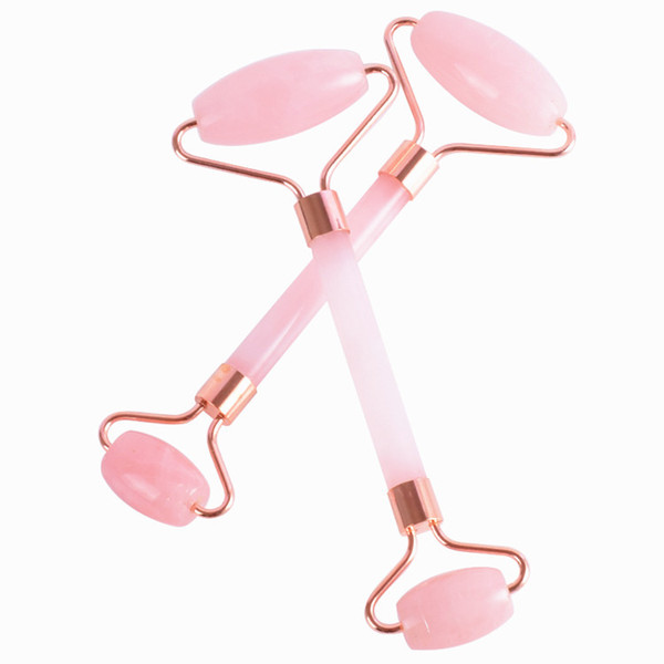 Natural Rose Quartz Facial Massage Crystal Stone Face Jade Massager Crystal Roller Skin Care Roller Wrinkle Removal Beauty Tool