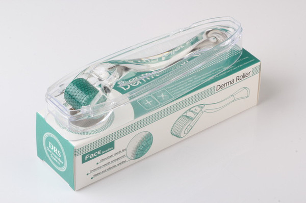 Free Shipping Face Massage Salon And Home Use White Handle 0.25mm-3.0mm Titanium Needles 192 Derma Roller