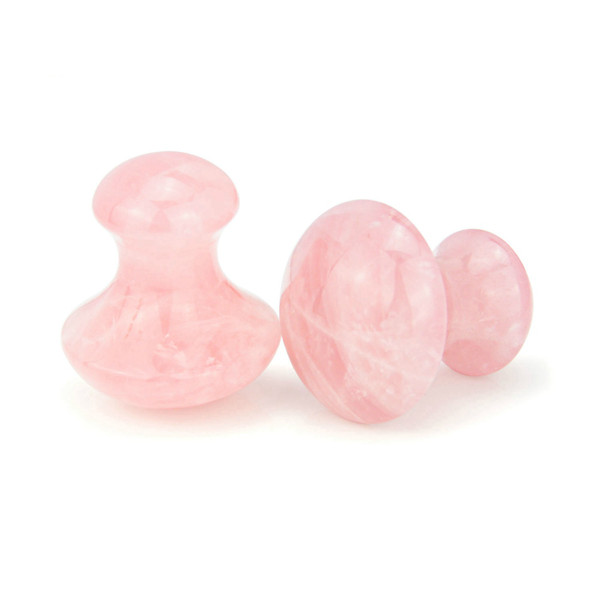 Mushroom Jade Roller Therapy Natural Jade Derma Facial Roller Neck Healing Slimming Massager Rose Quartz Lift Skin Care Tools