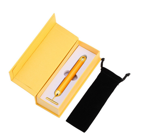 Energy Beauty Bar 24K Gold Pulse Firming Massager Facial Roller Massager Beauty Care Vibration Facial Massage Electric