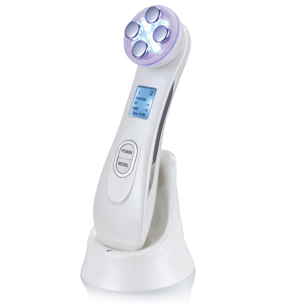 Facial Mesotherapy Electroporation RF Radio Frequency LED Photon Device Face Lifting Tighten Wrinkle Removal Skin Care Massager