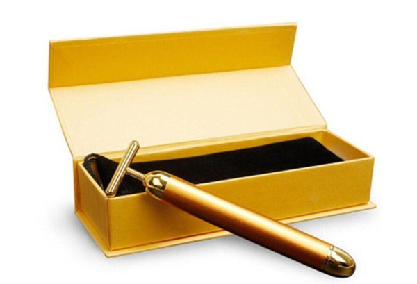 24k Gold Massage Stick Facial Massager Home Electric Beauty Instrument V Face Thin Face Artifact Free Shipping