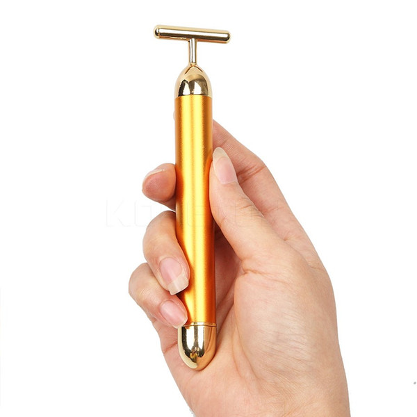 Technology From Japan 24K Beauty Bar Golden Energy Face Massager Beauty Care Vibration Facial Massager 10pcs Slimming Face