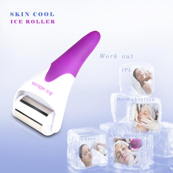 Stainless ice roller Face Body Massage Skin Cool Ice Roller Release Cool Calm Soothing Cosmetic Tools