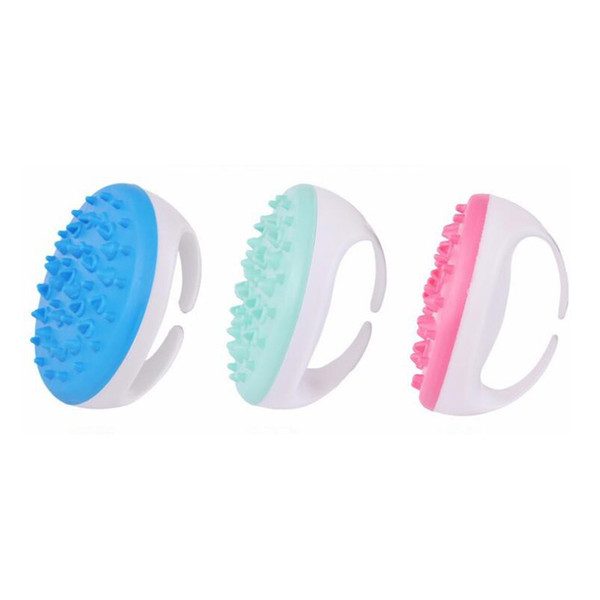 Silicone Massage Brush Soft Head Oil Massage Brush Wide Tooth Comb Health Head Body Deep Care Scalp Massage Tools